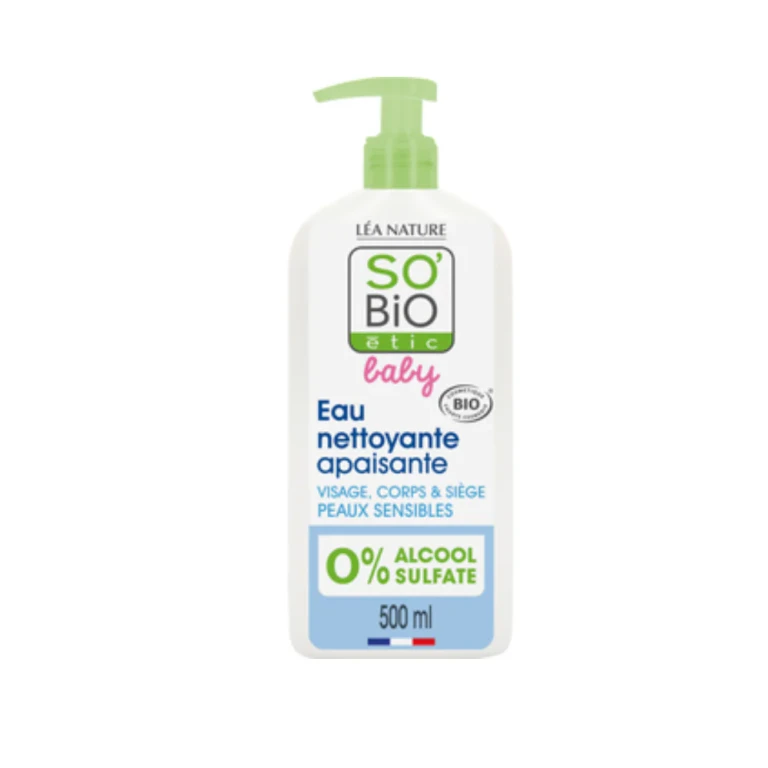 LÉa nature so bio étic Baby - Micellar Cleansing Water for Face and Body, 500 ml
