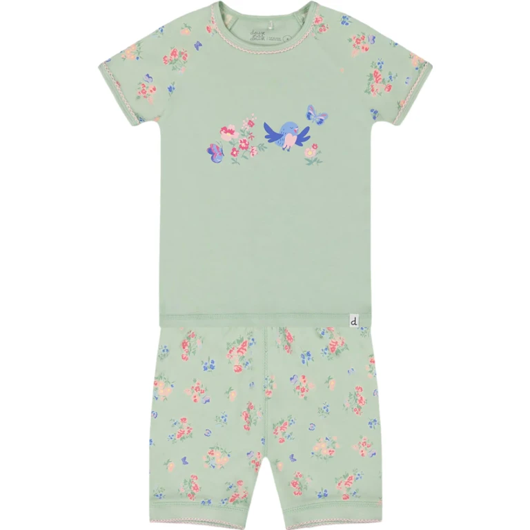Organic Cotton Two-Piece Short Pajama Set - Baby Girl