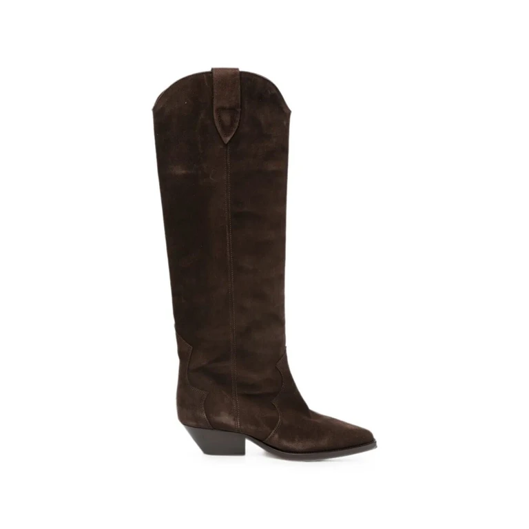 MARANT ETOILE Boots Leather Brown "Denvee"