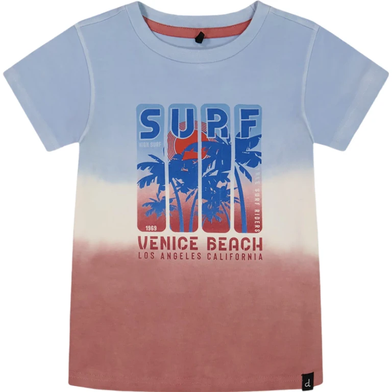 Gradient Short Sleeve Organic Cotton Graphic T-Shirt - Baby Boy