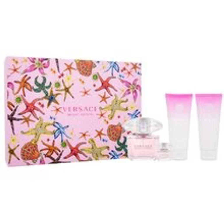 Versace Bright Crystal gift box EDT 90 ml, body lotion 100 ml Crystal Bright, Bright shower gel Crystal 100 ml and Bright Cr miniature 90 ml