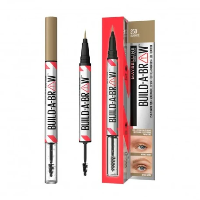 Build-A-Brow Eyebrow Pencil And Fixing Gel 2 In 1 Build A Brow 250 Blonde