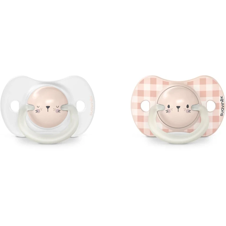 Night & Day Physiological 0-6 months pacifier Pink Lion 2 pieces