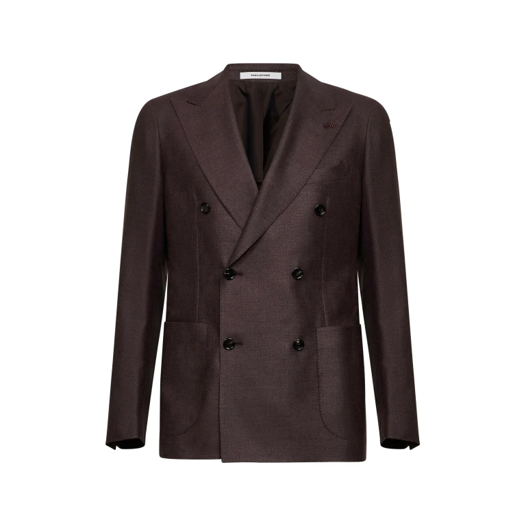 Blazer Vesuvio Dark Brown Silk-Wool