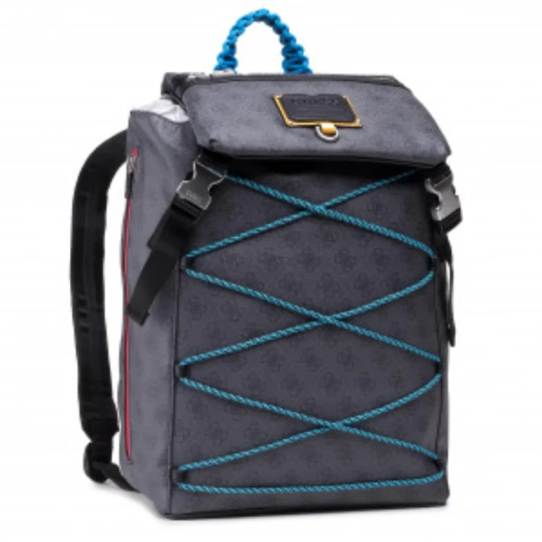 , Salameda Polyester Fabric Backpack Blue Laptop Complement Men's 14 x 11.5 x 5.5 cm