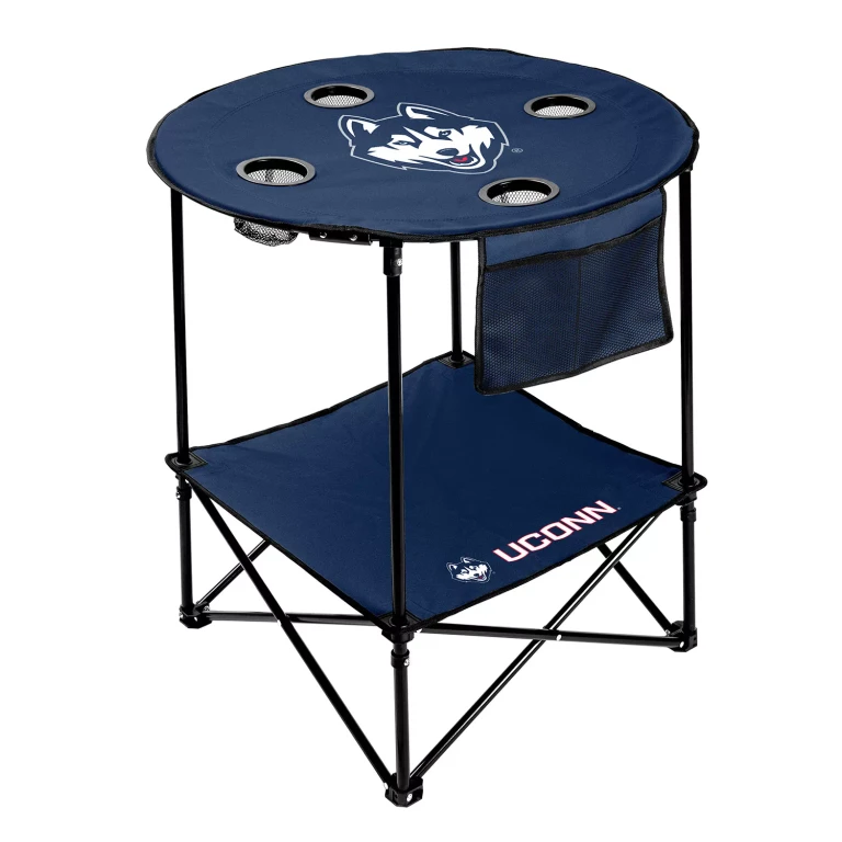 UConn Huskies 27.6in Round Tailgate Table