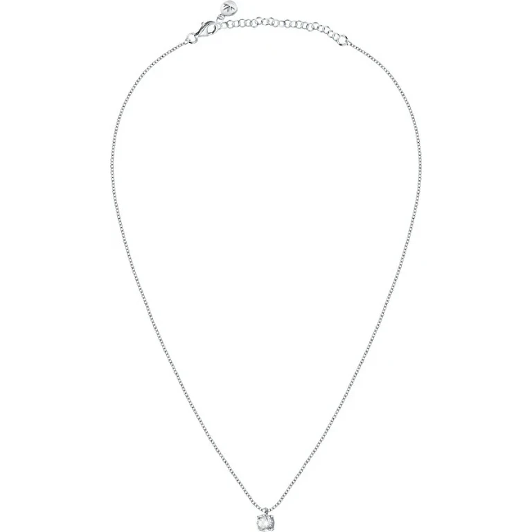 Sparkling Silver Necklace With Crystal Tesori Saiw98 (Chain, Pendant)