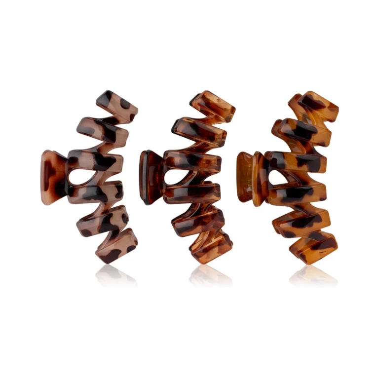 Tortoiseshell Claw Hair Clips 3pcs