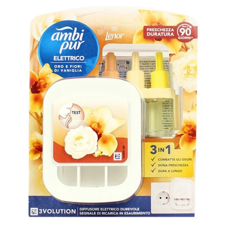 3Volution Difusor Eléctrico + Recambio Gold y Vainilla Flor