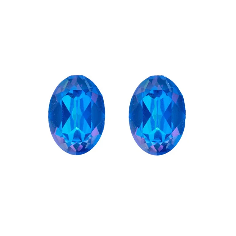 Special Earrings With Crystals Swarovski Blue Dawn Lumiere 23219 Blue