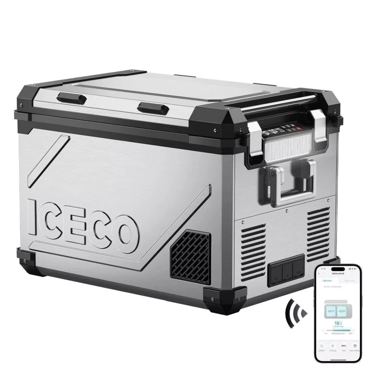 APL55 Dual Zone Portable Cooler 58QT Silver:- Silver