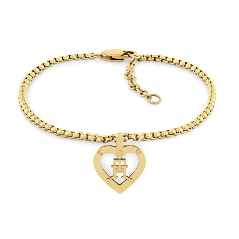 Elegante Heart Monogram Bracelet Gold Plated 2780921