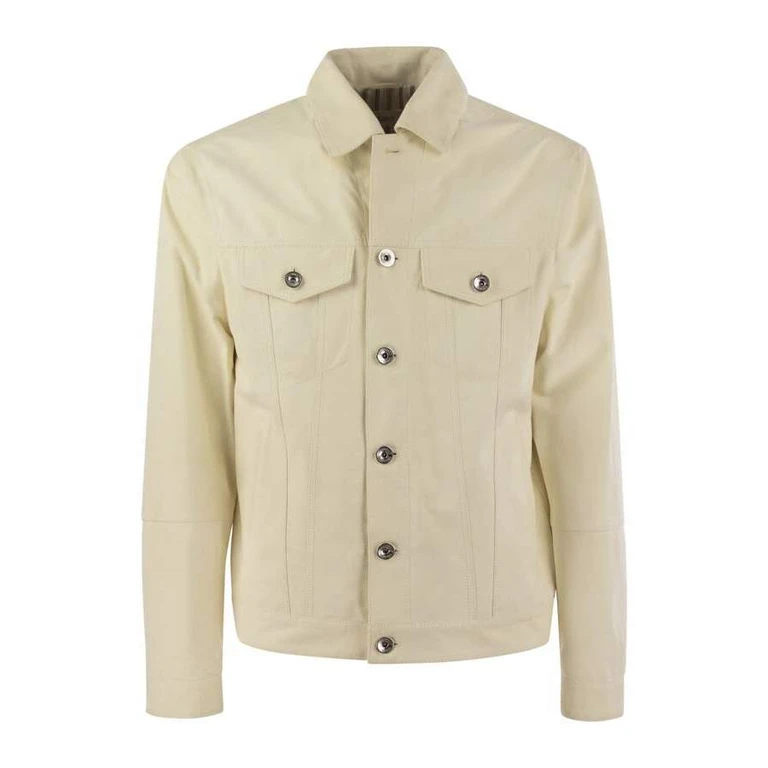 Cream Tailored Jacket With Pockets