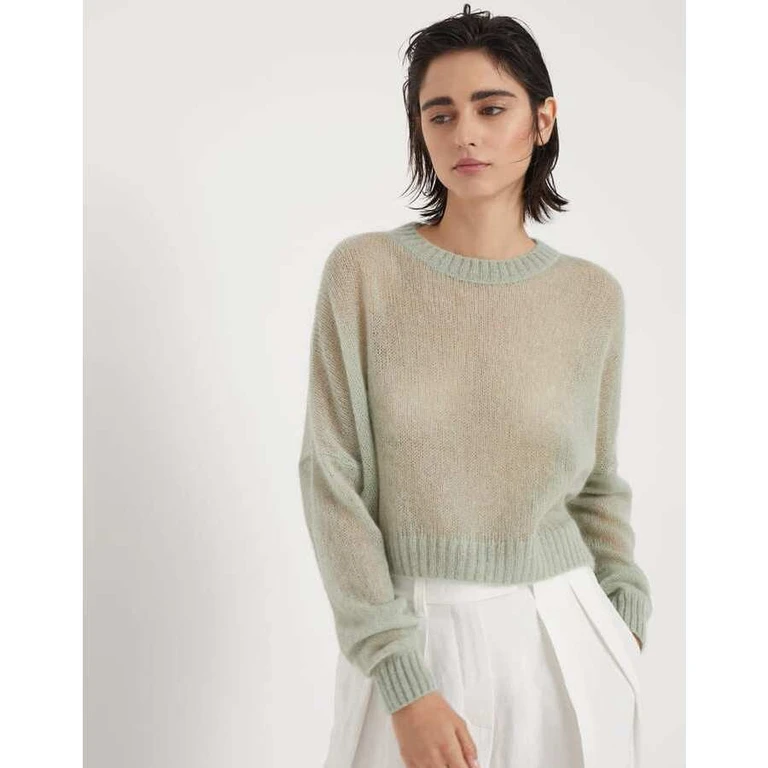 Wolight Green Wool Sweater
