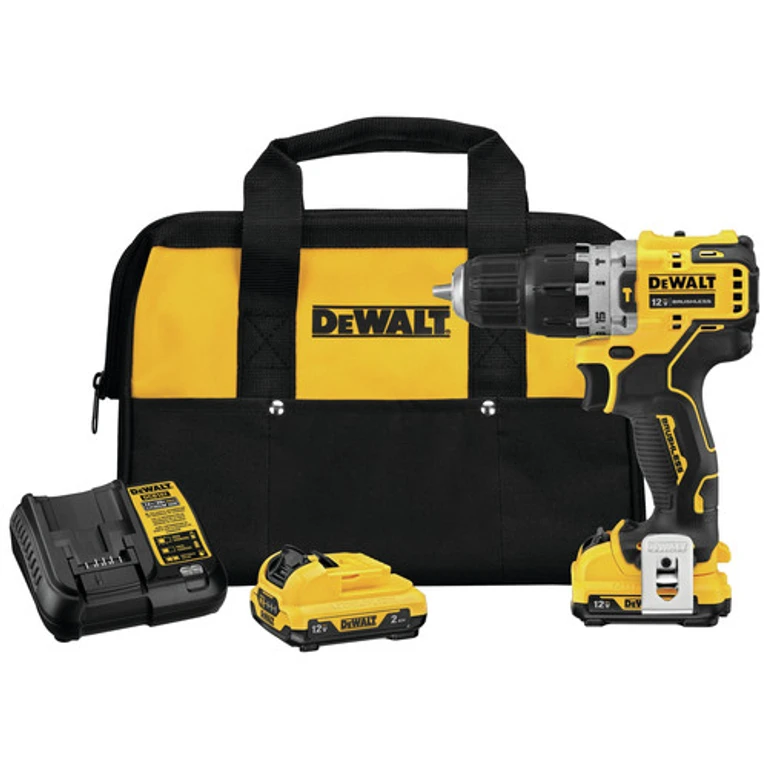XTREME 12V MAX Brushless Lithium-Ion 3/8 in. Cordless Hammer Drill Kit (2 Ah)