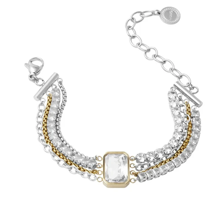 Liu Jo Glittering Multi-Layer Steel Bracelet Lj3092