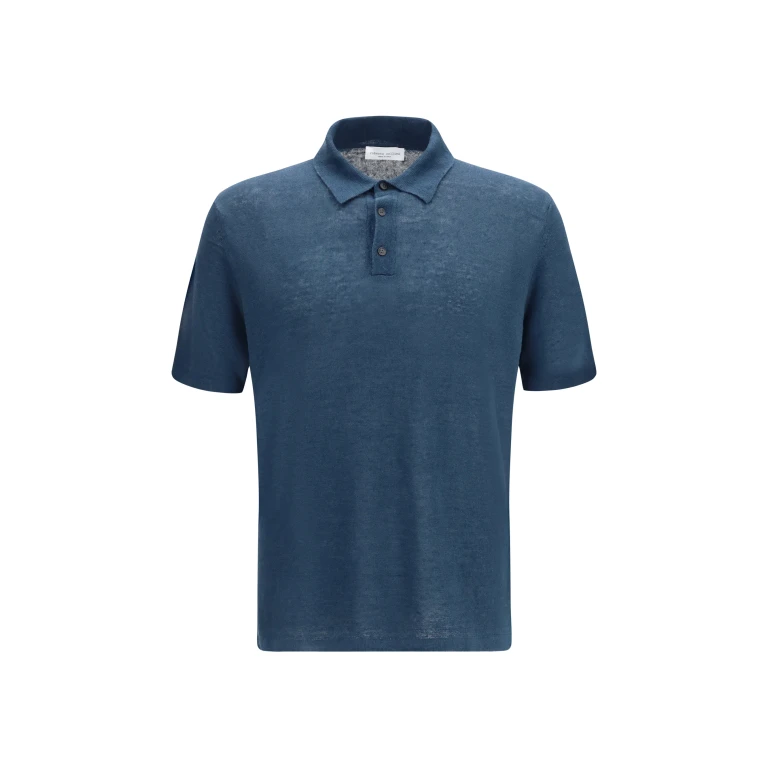 Polo Shirt Teal Linen