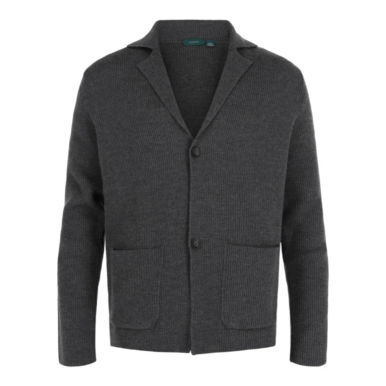 Zanone Single-Breasted Slim Fit Wool Blazer