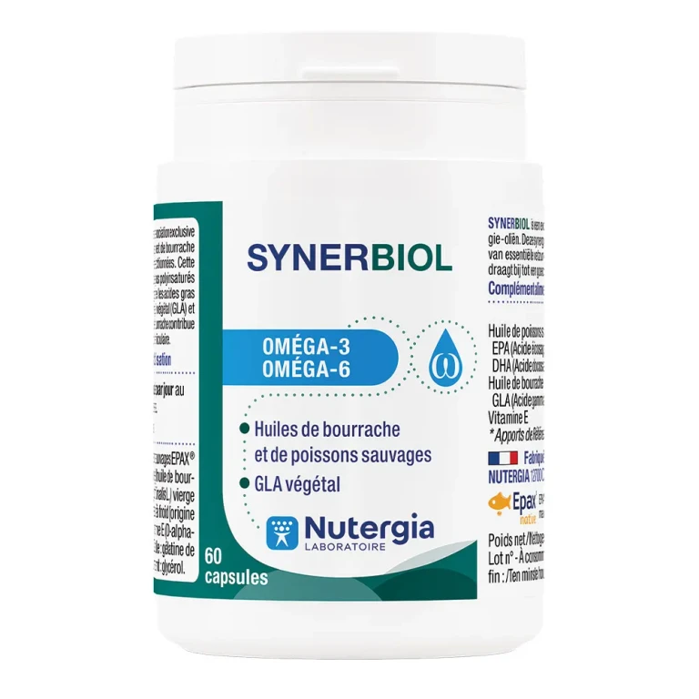Nutergia Synerbiol Omega 3 and Omega 6 60 Capsule