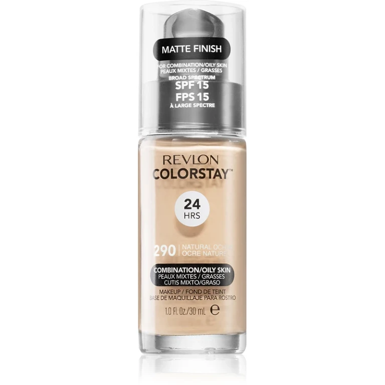 Cosmetics ColorStay™ long-lasting mattifying foundation for oily and combination skin, color 290 Natural Ochre, 30 ml