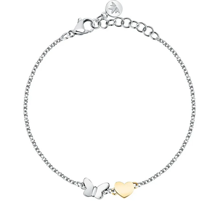 Beautiful Two-Tone Steel Bracelet Passioni Saun38