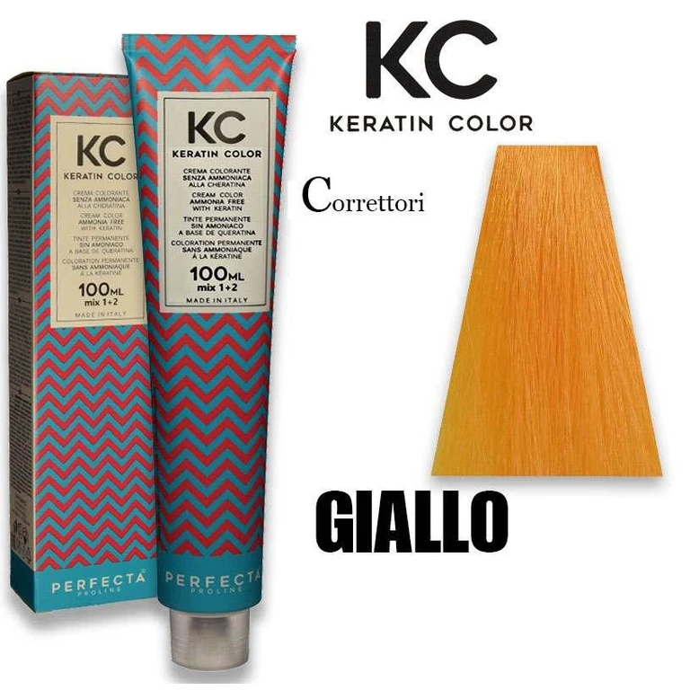 Kc keratin cream color 100ml yellow