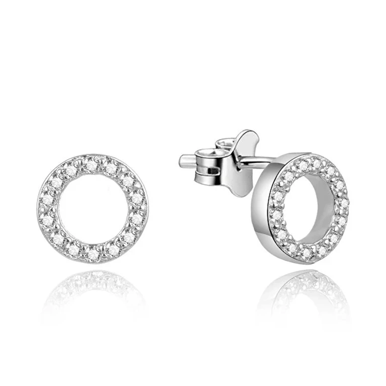 AGUP1461 Sparkling Silver Stud Earrings