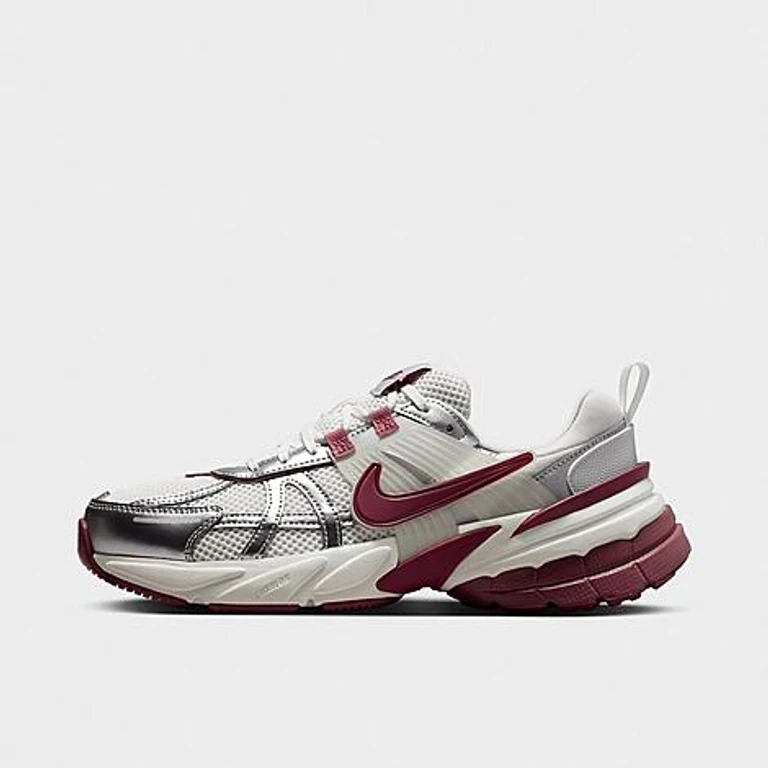 Nike Women's V2K Run Casual Shoes in Summit White/Sail/Pink Smoke Size: 5.0