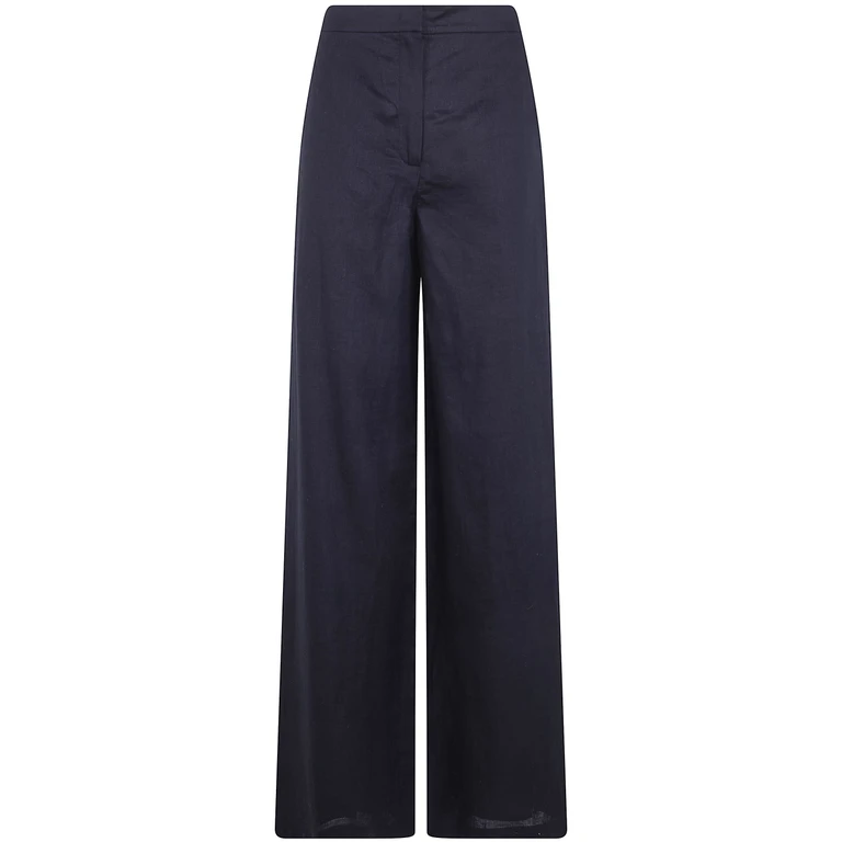 'Tapioca' Linen Classic Trousers