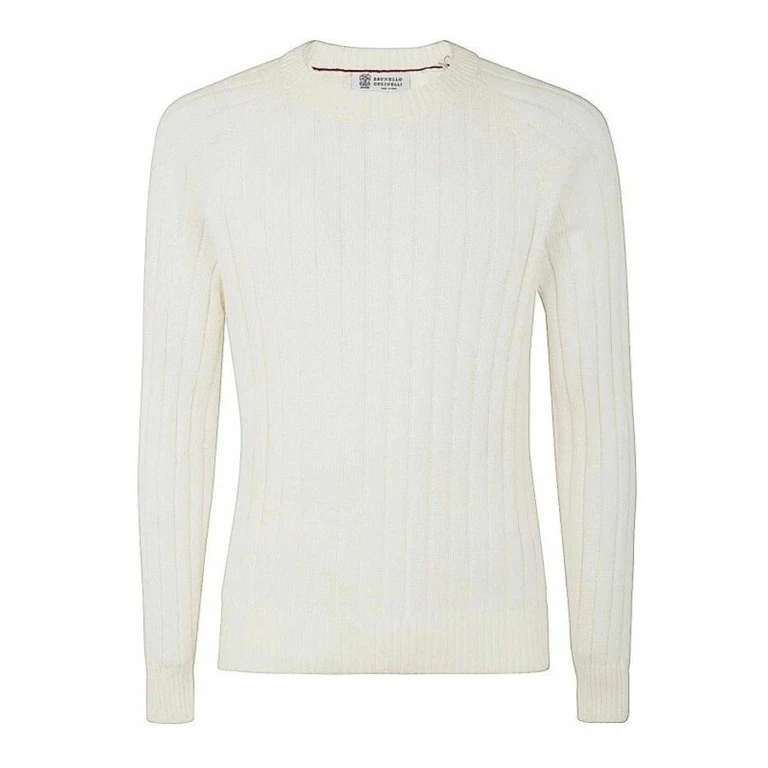 Ivory Ribbed Knit Sweater