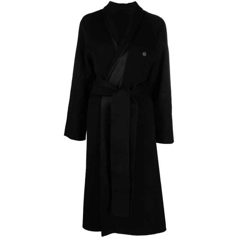 Belted Wrap Wool Coat