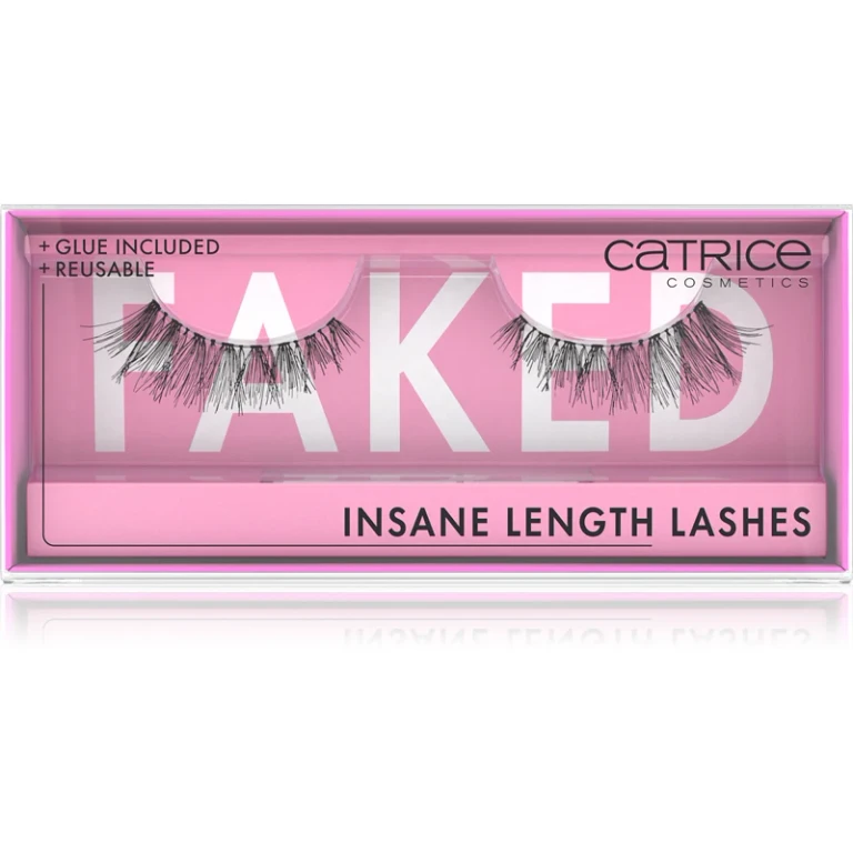Faked False Eyelashes with Glue and Applicator Insane Length 2pcs