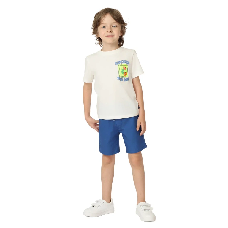 Boys 2Pc Short Set White 18M:- White, 18M