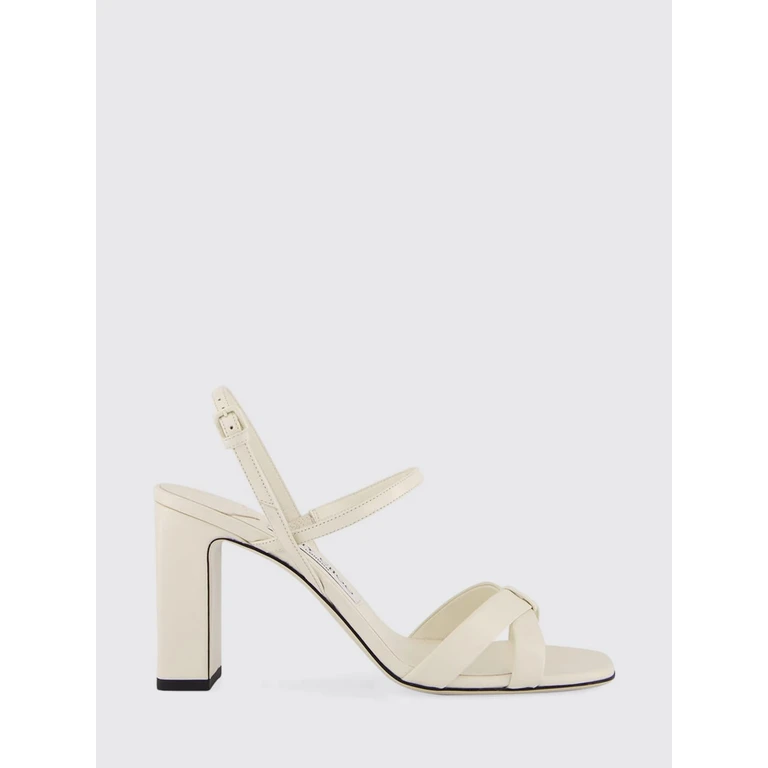 Elsy Nappa Leather Sandals with High Block Heel and Open Toe (ELSYBH85NAP80258)
