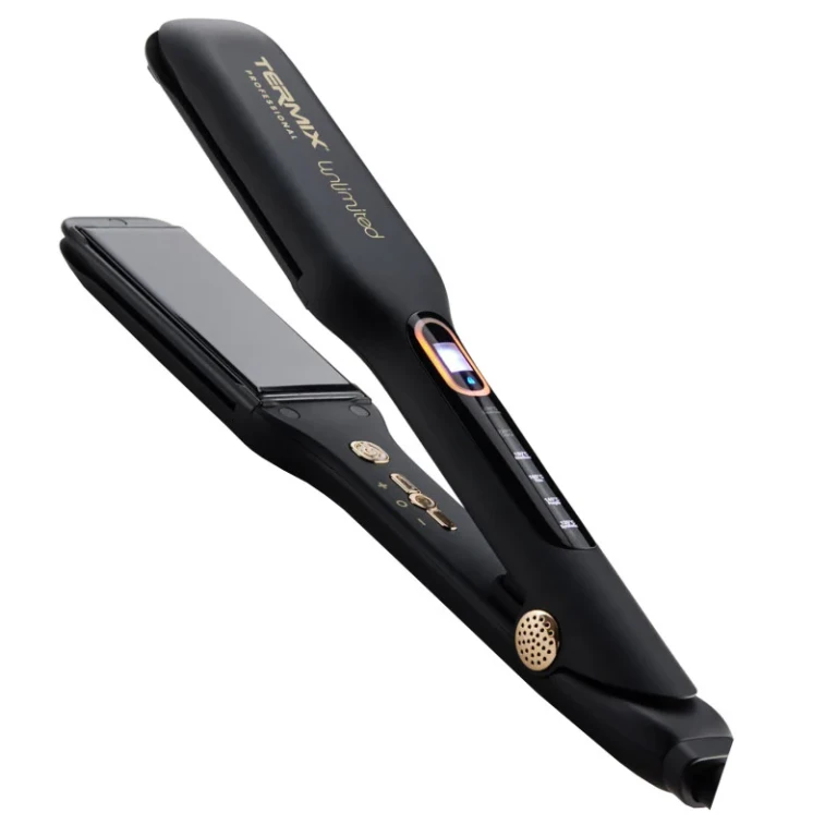 Unlimited Ceramic hair straightener with ionization and timer 38 mm