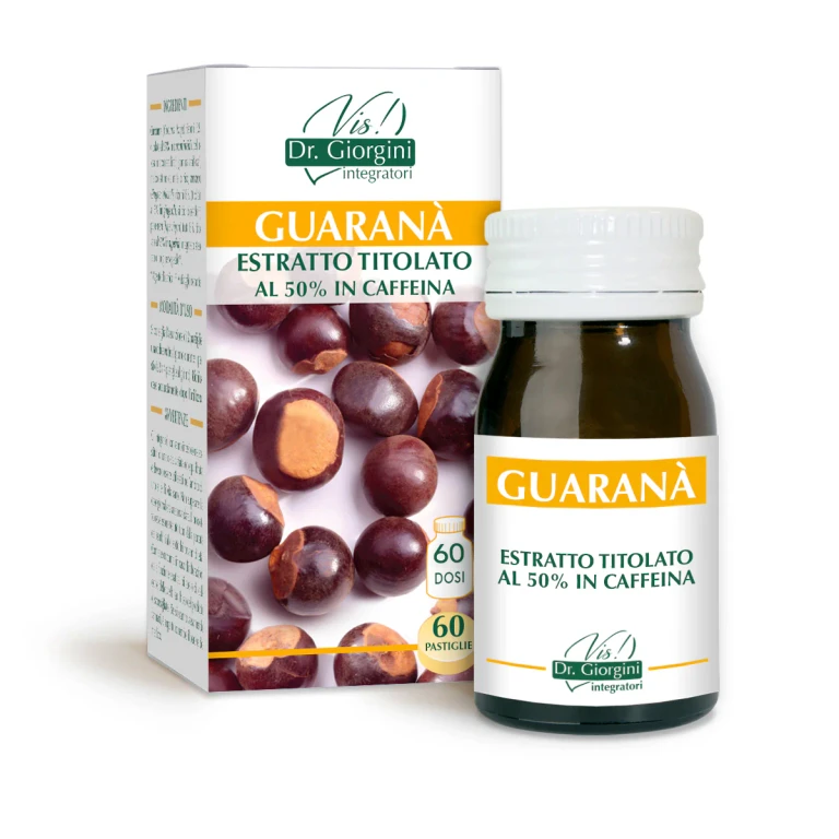 Guarana' titrated extract 60 tablets 500 mg - 30 gr