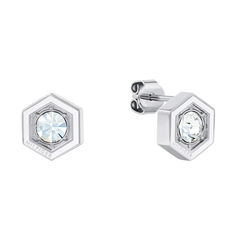 Fashion Earrings in Steel with Geometric Crystal 2780859