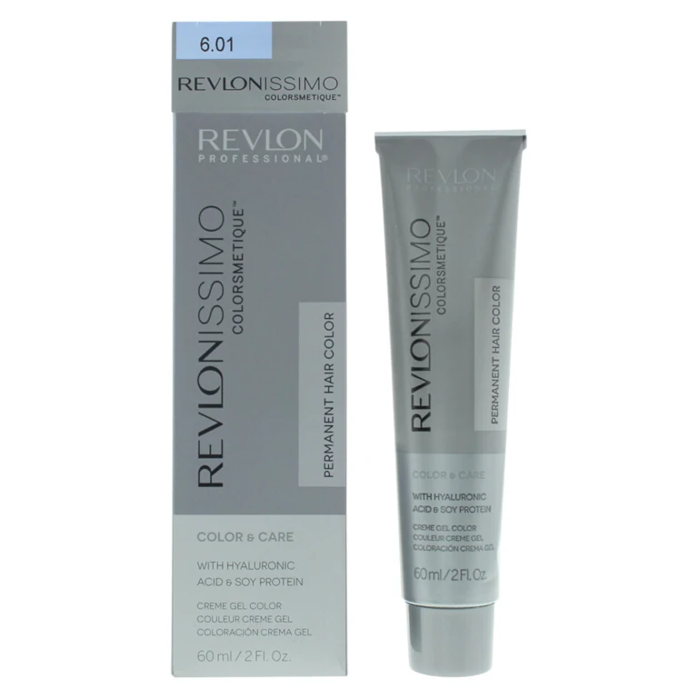 Revlonissimo Colorsmetique Carmel Permanent Hair Color 6.01 Dark Natural Ash Blonde 60 ml