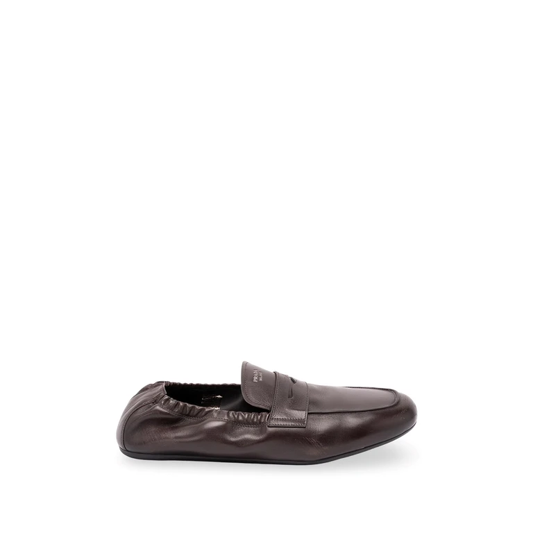 Shuffle Antiqued Leather Loafers