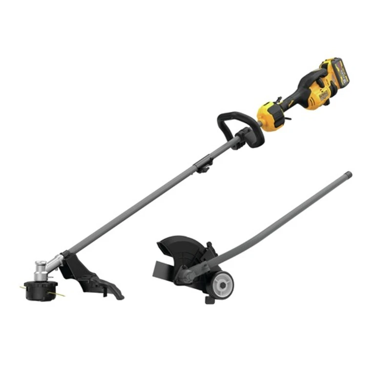 60V MAX Brushless Lithium-Ion 17 in. Cordless String Trimmer Kit (9 Ah) and Universal Edger Attachment Bundle