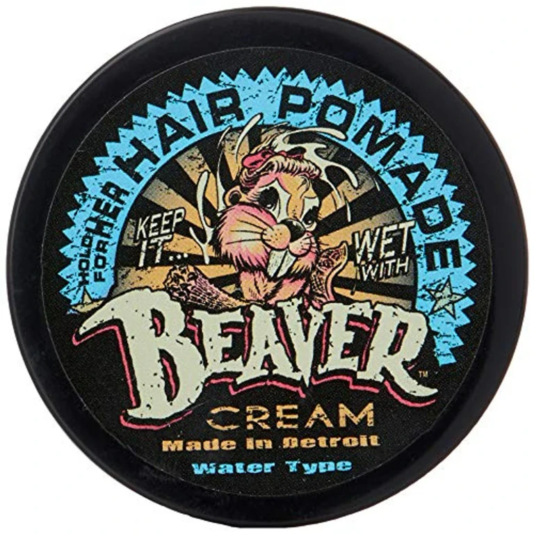 Beaver Cream Water Type Hair Styling Pomade glossy finish light to medium hold 50 g