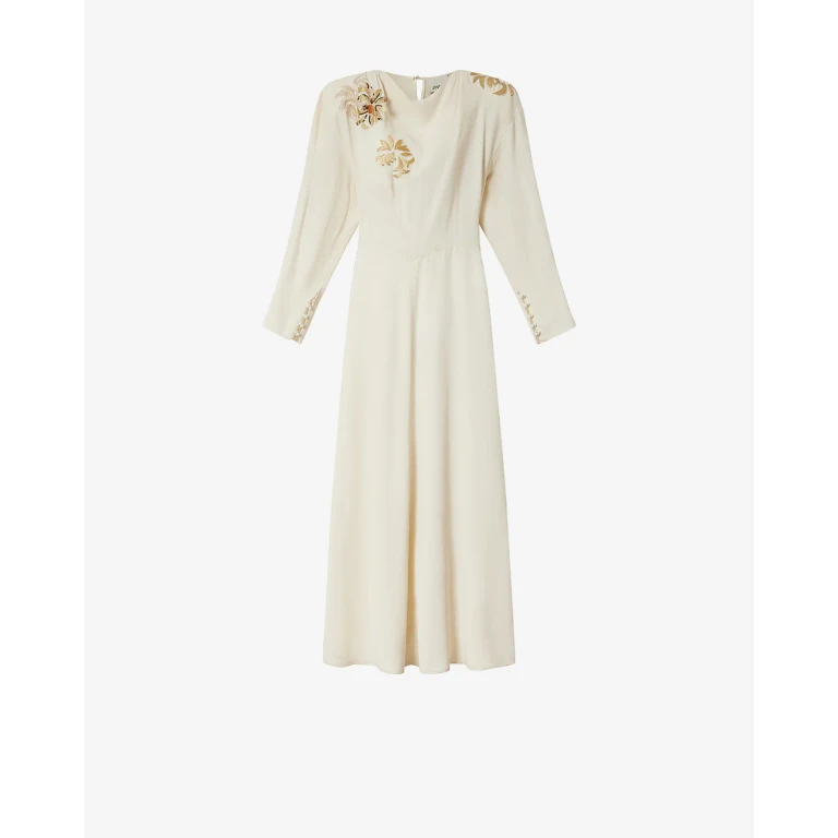 Robe longue brodée Firework