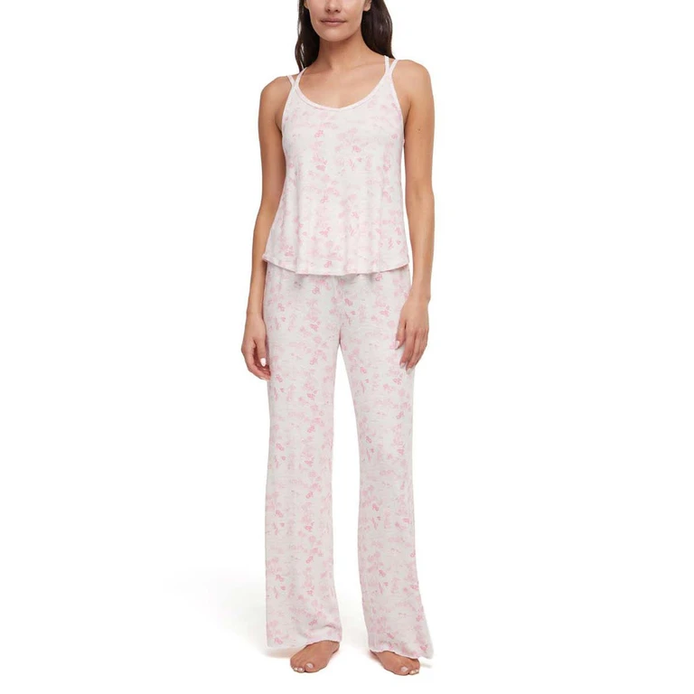 TANK & PANT PJ SET:- Pink, L