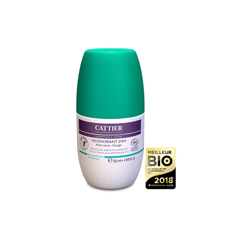Cattier 24h Aloe Vera & Sage Organic Deodorant 50ML