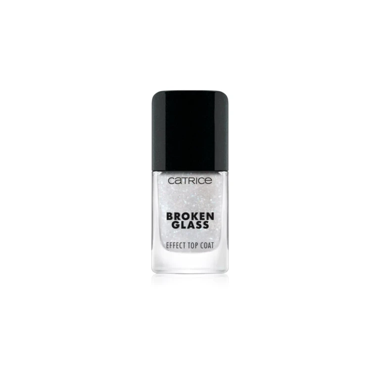Broken Glass Effect Top Coat Nails with Glitter Color 050 Sparkling Reflection 10.5 ml