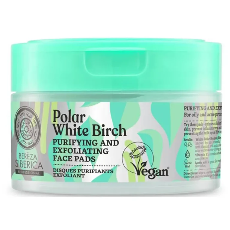 Purifying and exfoliating facial pads Natura Siberica 20 units