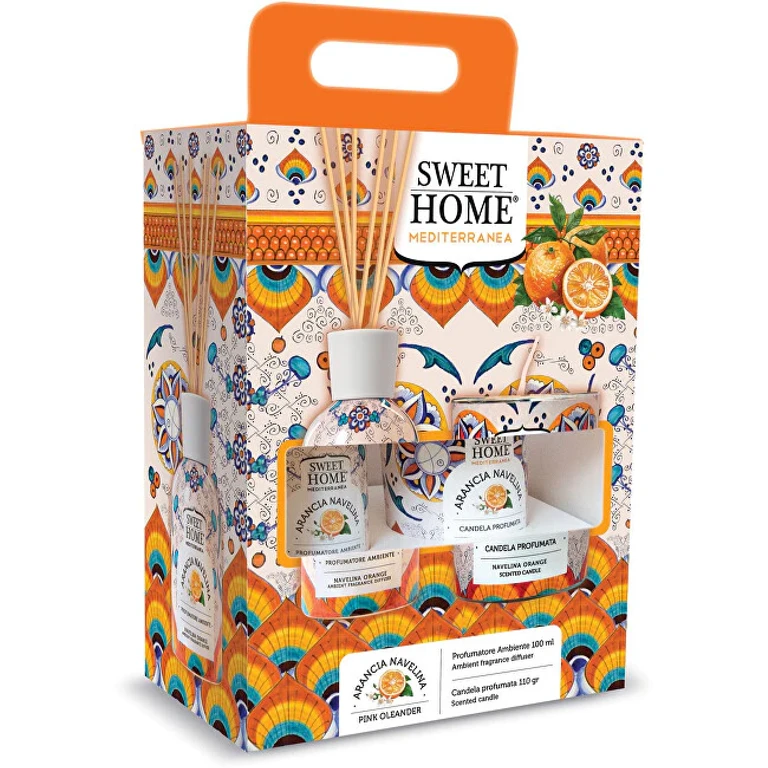 Gift Set Aroma Diffuser with Navelina Orange Candle
