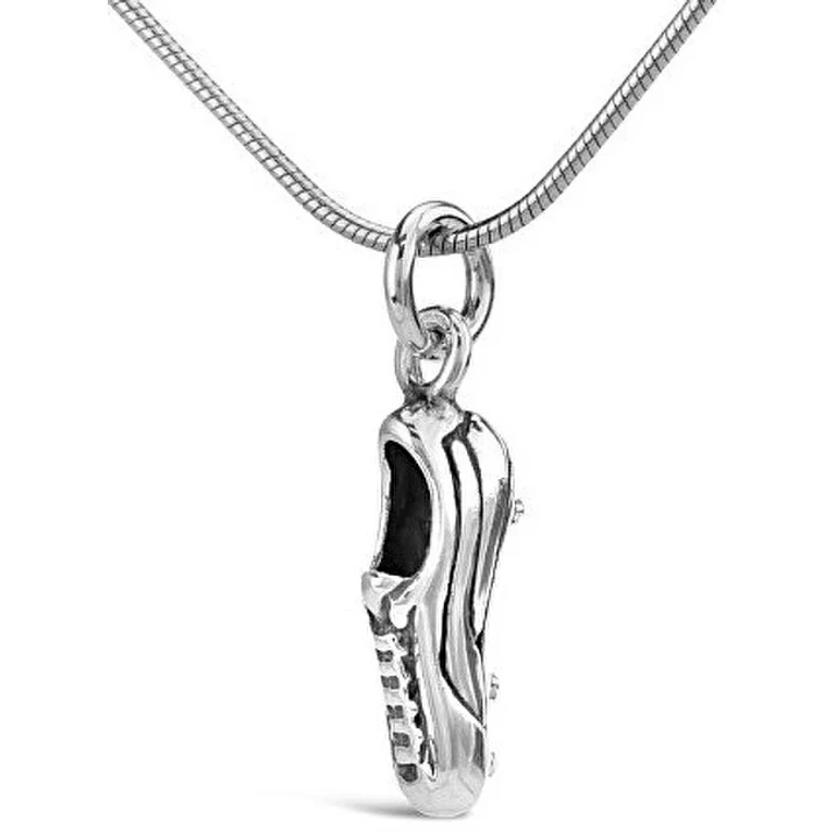 Silver Football Shoe Pendant Prmp12286