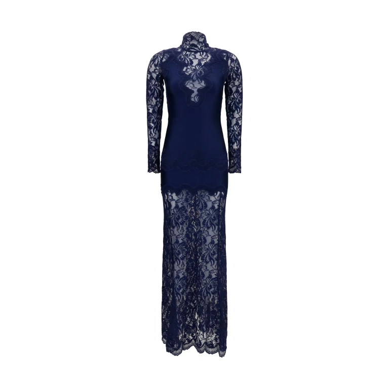 Dress Deep Navy Lace and Jersey
