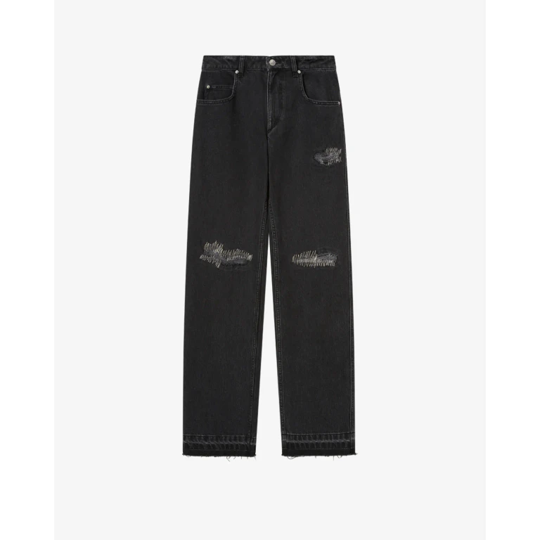 Pantalon Zeah - Femme - Noir Délavé - Taille34 - Marant Étoile